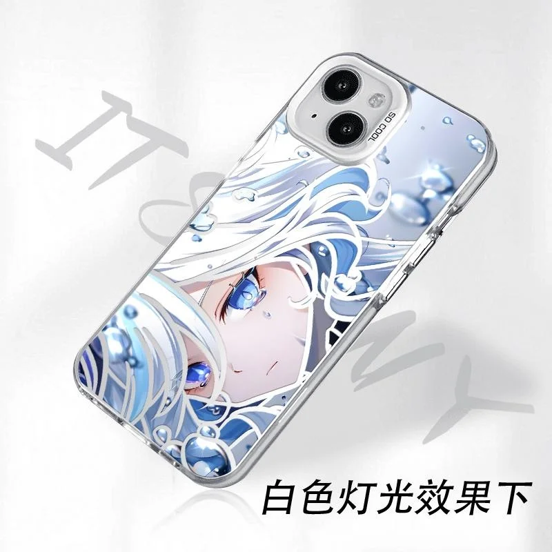Genshin Impact Furina Matte Phone Case - Stylish and Durable Protection