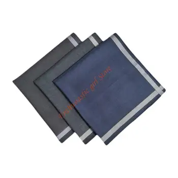 3pcs Men's Reusable Cotton Handkerchiefs Elegant Patterns With Strong Absorbency And Comfort 43x43cm RXJB 1