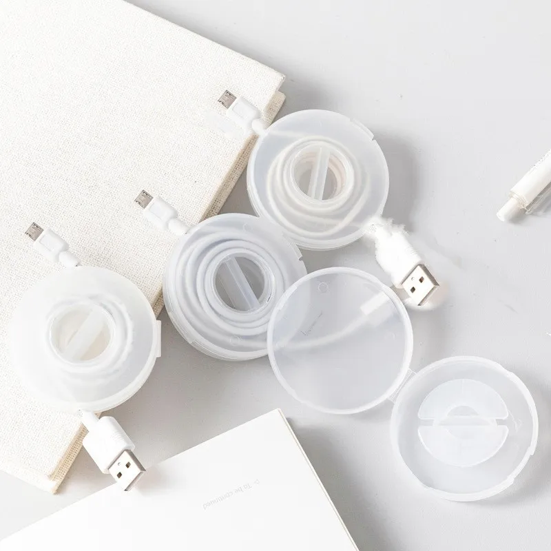 Portable USB Cable Organizer Box for Mobile Phone Accessories
