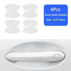 Transparent Car Door Handle Protector Cover - Durable, Scratch - Resistant Film (4Pcs Door bowl)