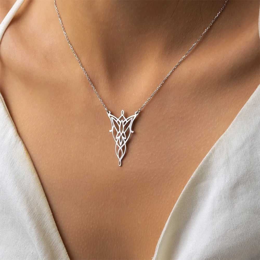 

Elven Princess Necklace, Personalized Elf Pendant, Minimalist Style, Exquisite Jewelry Necklace, Fashion Classic Gift