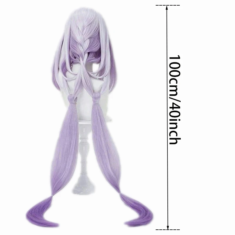 New Castorice Cosplay Synthetic Wig Halloween Christmas Role Playing Party Comic Exhibition Game Honkai Star Rail Long Ponytails