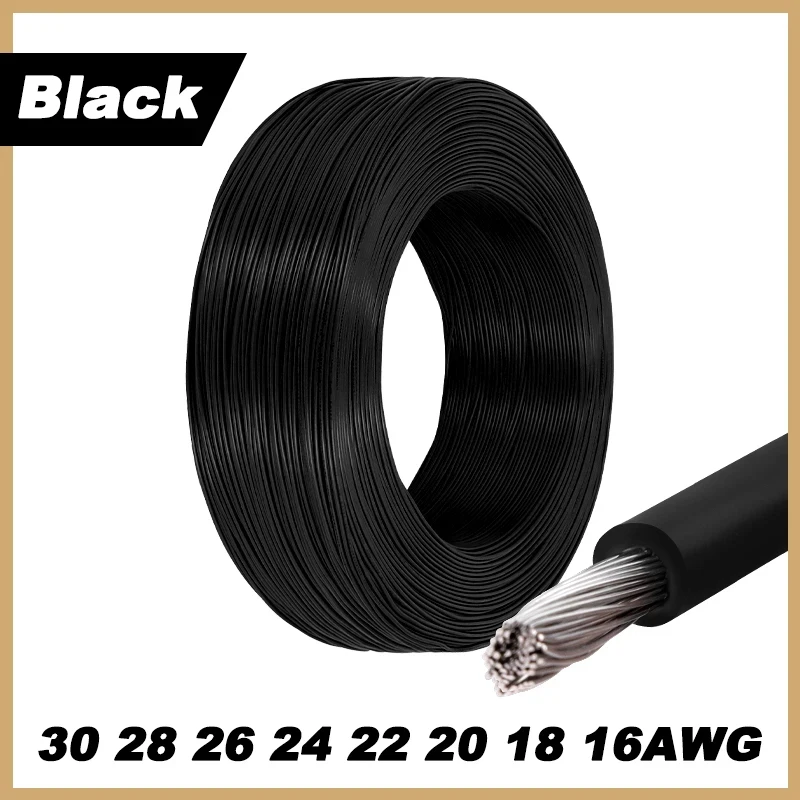 High-Quality Stranded Electric Wire - 300V PVC Insulated Tinned Copper Cable for DIY Projects and LED Lighting