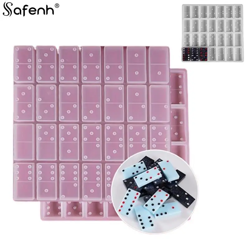 

1pcs New Handmade Resin Domino Silicone Molds Jewelry Accessories Making Epoxy Resin Craft Cabochons Board Charms DIY Resin Mold