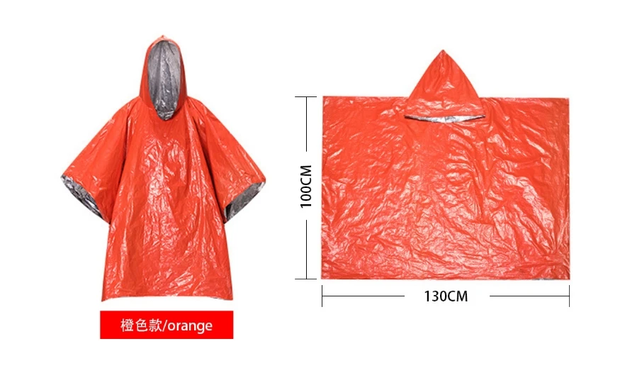 3 In 1 Outdoor Military Raincoat Hooded Sleeve Waterproof Rain Poncho Motorcycle Rain Cover Camping Hiking Travel Rainwear Tent