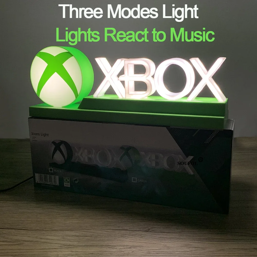 2025 New Voice Control Game Icon Lights LED Desktop Music Atmosphere Neon  Light for X-BOX Sign Gaming Flash Lamp Wall Decoration - AliExpress, image size:1000x1000