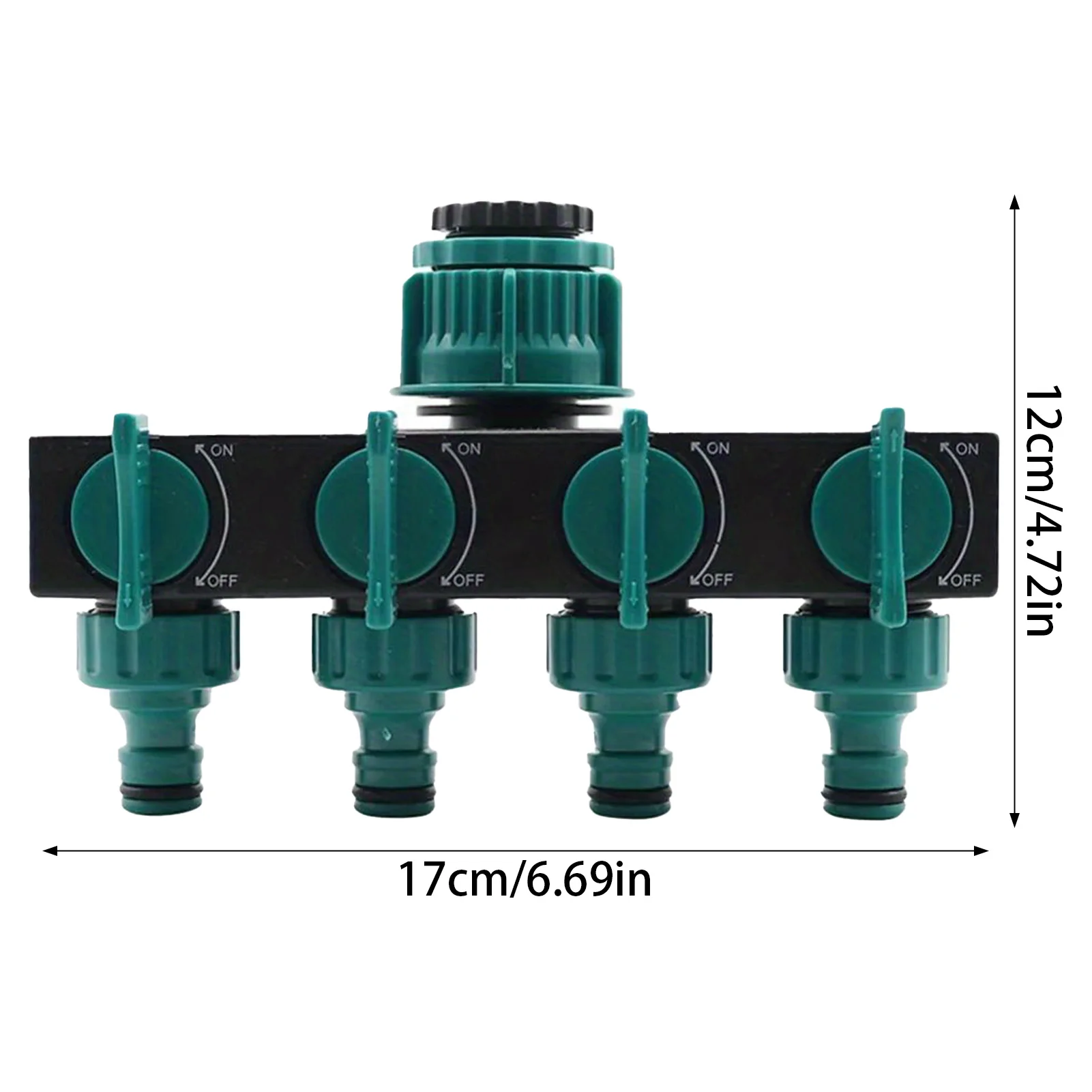 Hose Connector 4 Way Garden Hose Splitter Water Outlet Controller Agricultural Water Tap Connectors Adaptor Valves for Lawn Greenhouse