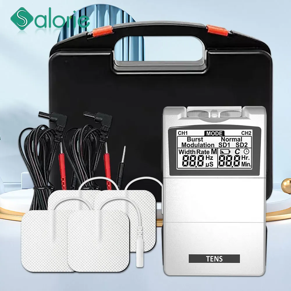 TENS EMS Therapy Pain Relief Electrode Pad Pulse Muscle Stimulator