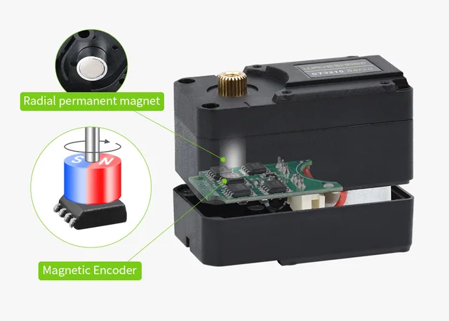 35kg High Torque Serial Bus Servo - Digital Smart Servo With Metal Gears For Robotics & RC Cars