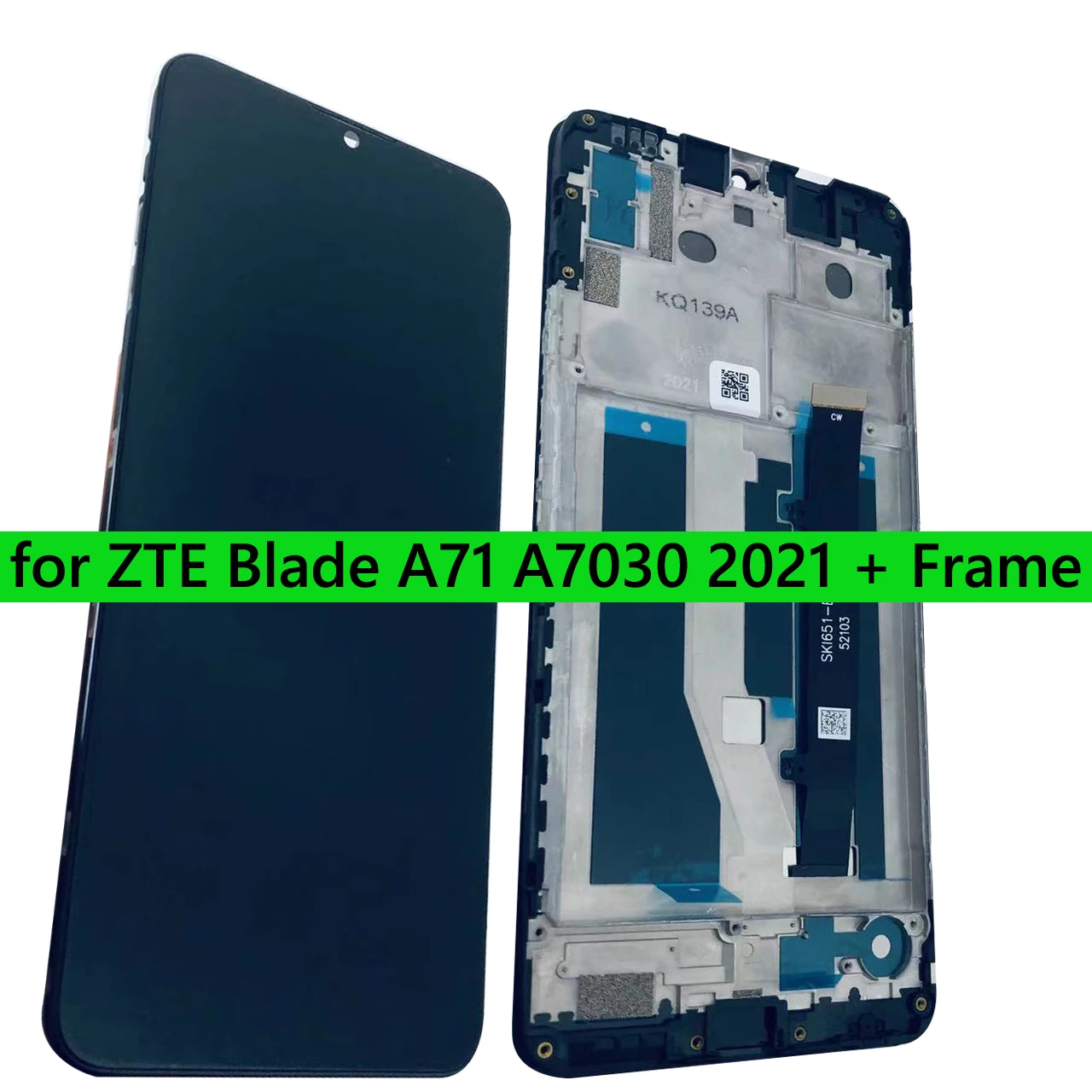 Panel For ZTE Blade A51 A71 A7030 LCD Screen Display Touch Panel Digitizer Frame Complete 100% TEST NEW lcd display screen