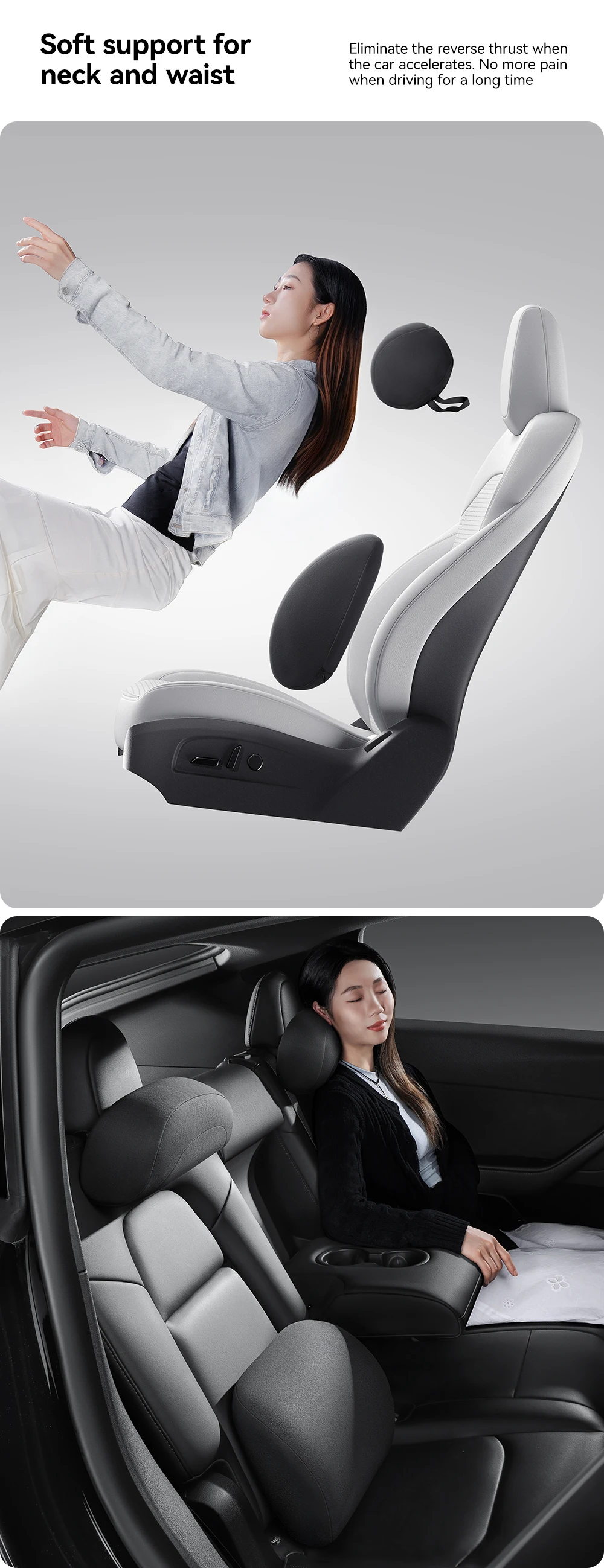 For Various car models biological cotton Neck Pillow Protection Lumbar Backrest