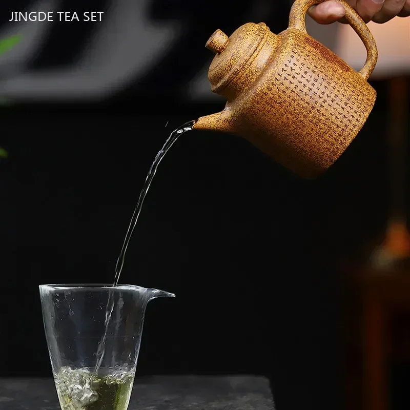 380ml High Quality Zisha Section Mud Teapot Yixing Purple Clay Tea Infuser Chinese Filter Beauty Kettle Master Handmade Tea Set
