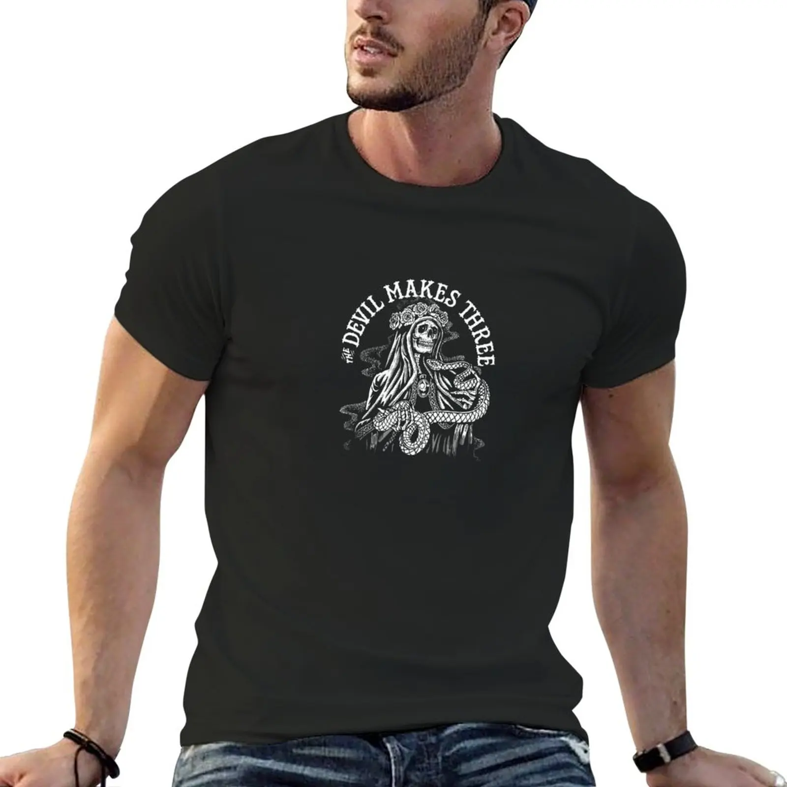 

swimming The Devil Makes Three band surrounding T-Shirt Anime t-shirt animal print shirt for boys fitted t shirts for men