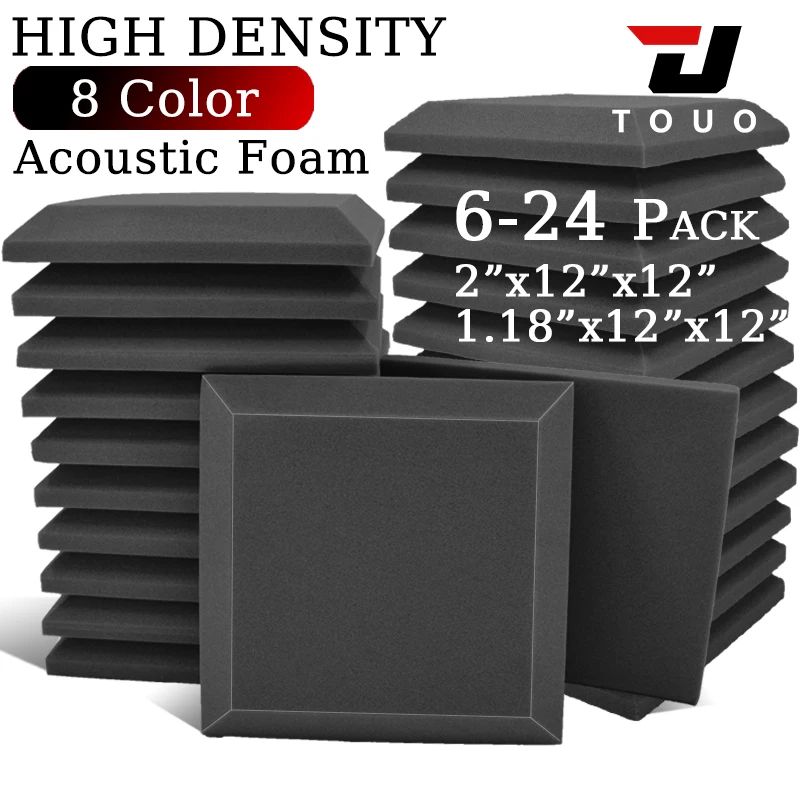Acoustic Foam for Sound Absorbing and Soundproofing 6/12/24 Pcs