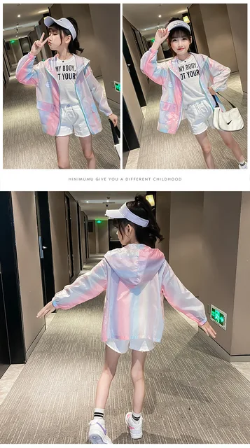 Giacca A Vento Con Cappuccio Per Bambina - Impermeabile, Leggera, Con Stampe Colorate, 1-7 Anni