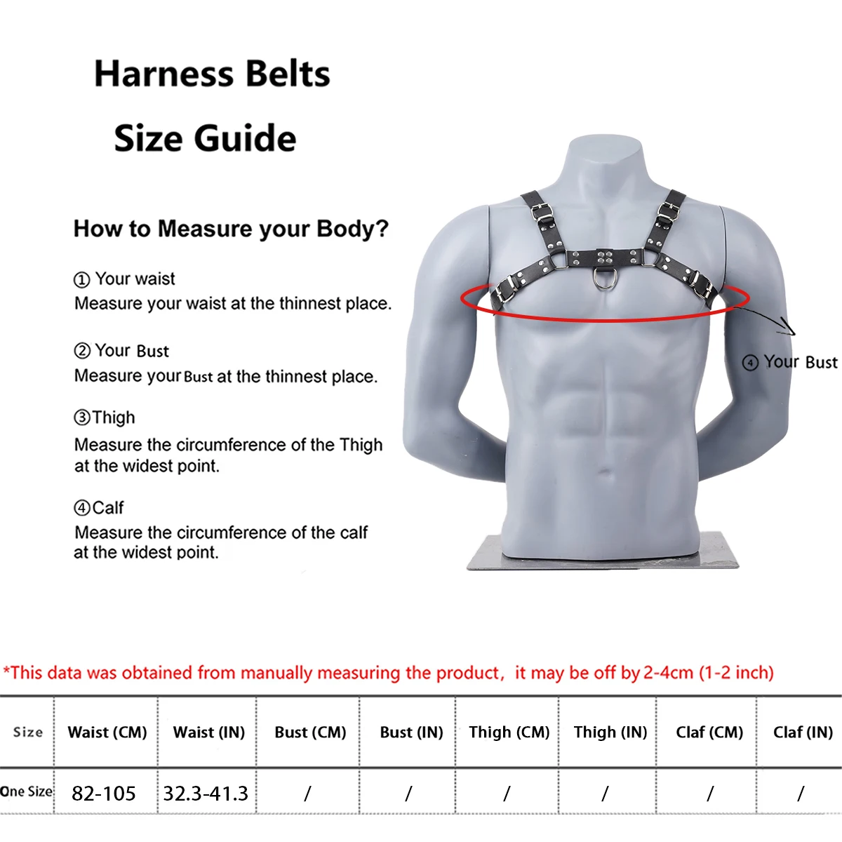 Fetish Men Sexual Chest Leather Belts Adjustable BDSM Body Bondage Harness Strap Rave Gay Clothing For Adult Sex Toy_voghion.com