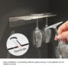Acrylic Cup Holder Wine Rack Glass Holder Hanging Bar Cabinet Hanger Shelf Wine Glass Storage Rack Stand Kitchen Organizer Rack 2
