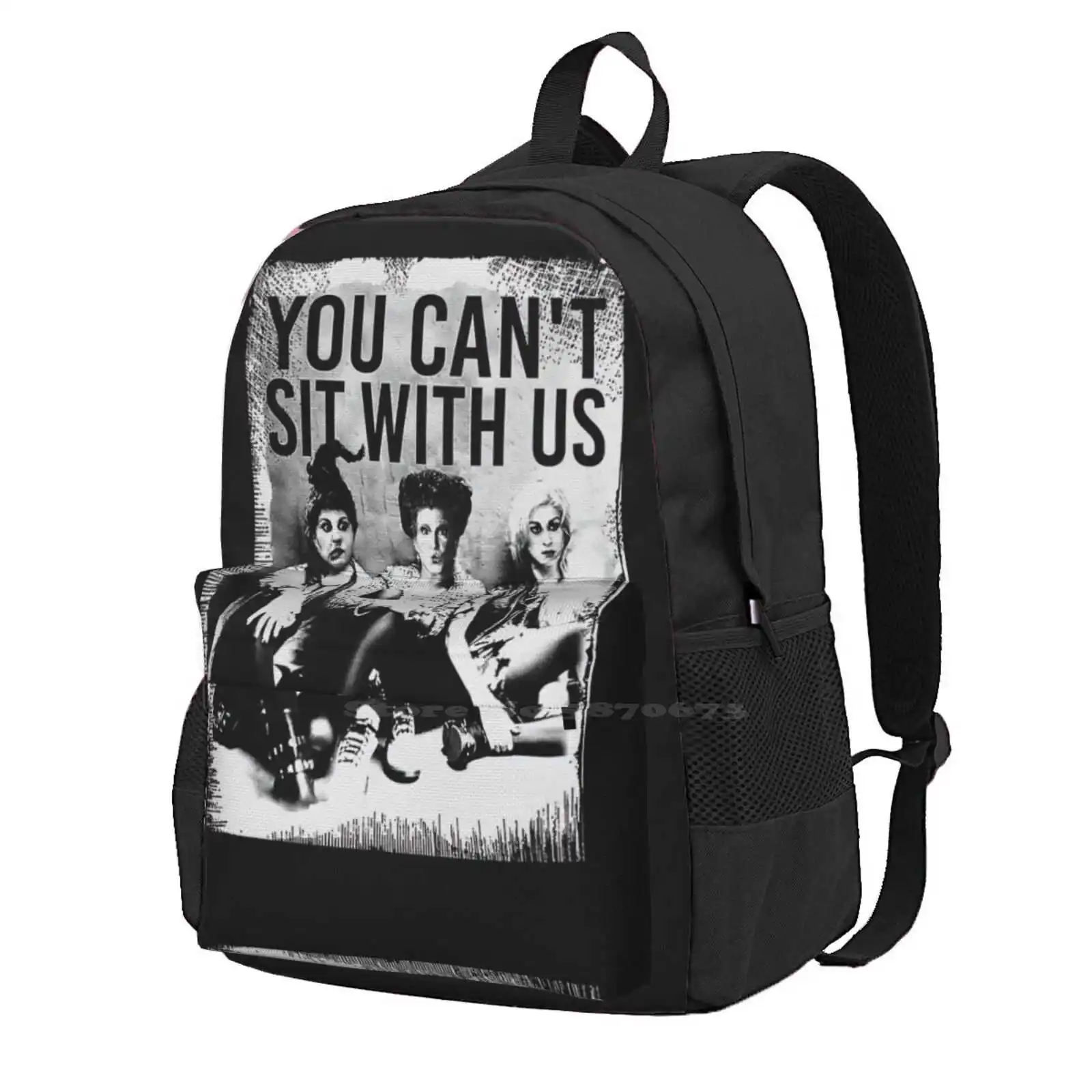 

You Can'T Sit With Us Hot Sale Backpack Fashion Bags Movie Sanderson Sisters Winifred Sanderson Winnie Book Witches Salem Sarah