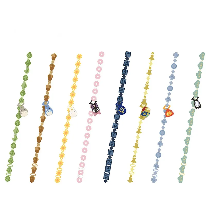 

Miyazaki Hayao Anime Film Around The New Totoro Jiji Flight Stone Lace Bracelet Bookmarks Charms Handmade