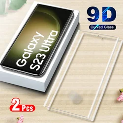 Premium 9D Curved Tempered Glass Screen Protector - Pack of 2 - S21 Ultra (2 Pieces)