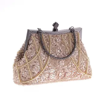 ⁦сумка New Retro Handbag Luxury Evening Clutch Bag Embroidered Design Ladies Wedding Evening Party Dinner Bag, Bags for Women⁩ – תמונה ⁦2⁩