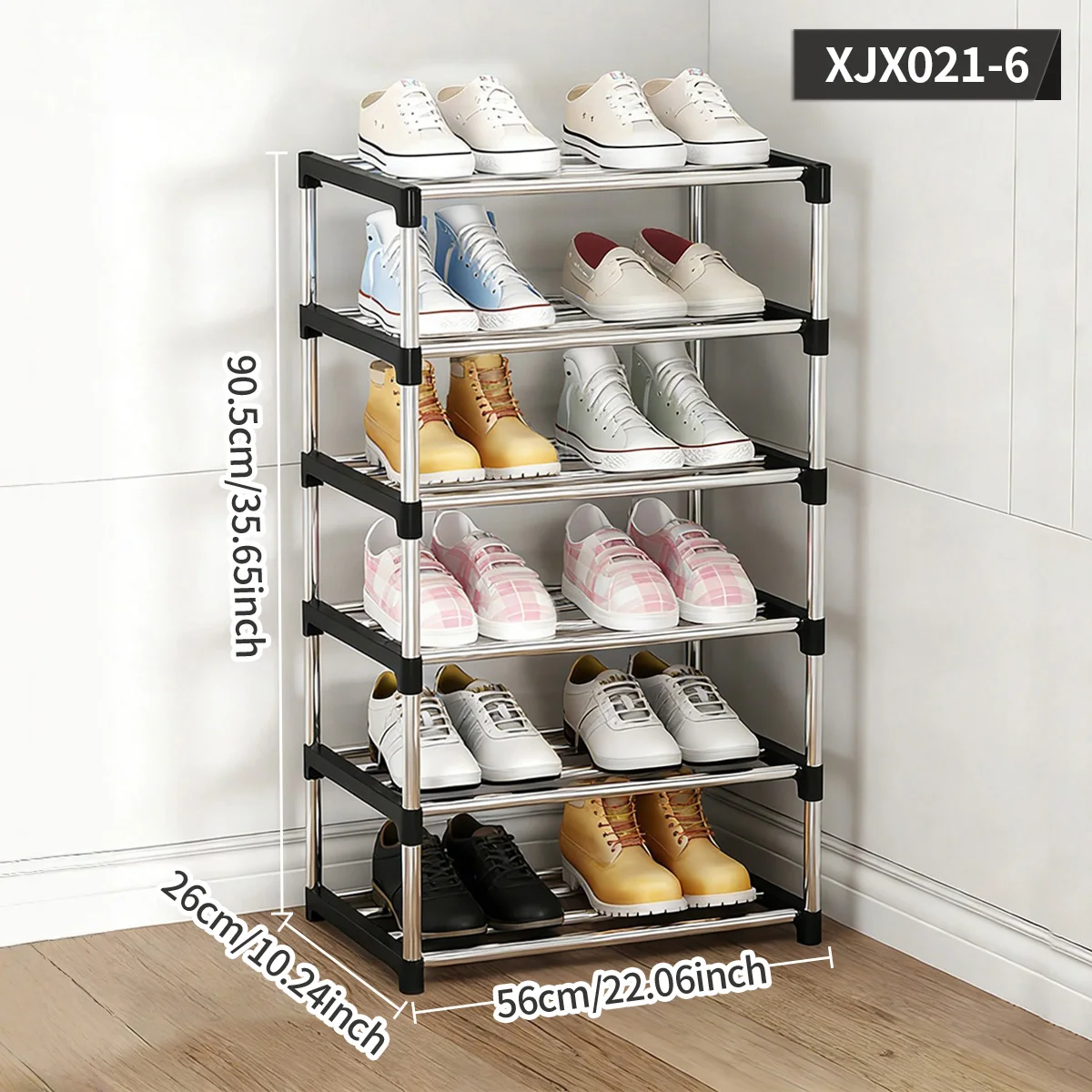 Multi-Layer Space-Saving Shoe Rack, Easy-To-Assemble Shoe Rack Suitable for Hallway, Bedroom, Entryway, and Living Room, Home Storage and Organization Supplies, Storage Rack