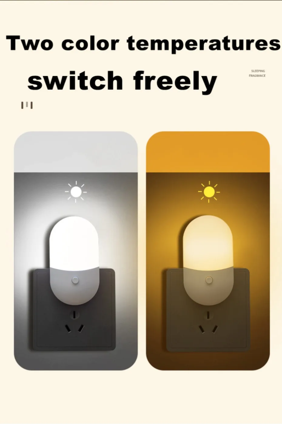 UooKzz Bedside Lamp Night light EU US Plug LED Night Light AC220V Bedroom Lamp Gift for Children Cute Night Lamp For Corridor WC
