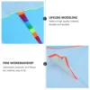 4 Sets Making Tools Kids Toys Blank Painting Kite For Outdoor White Cloth Child DIY Line 5