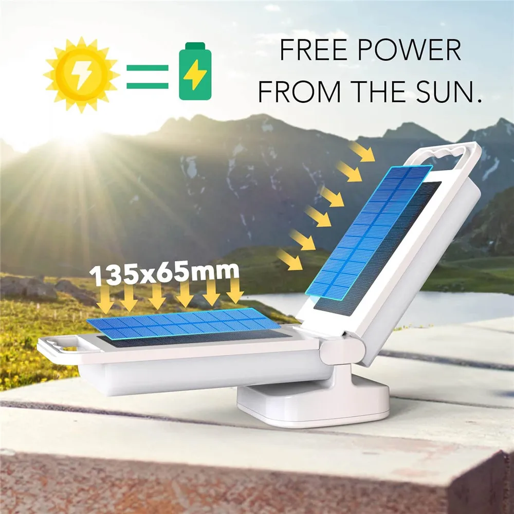 Solar Camping Lantern 4400mAh Rechargeable Camping Lights Dimmable Waterproof Tent Light Portable Lantern for fish light