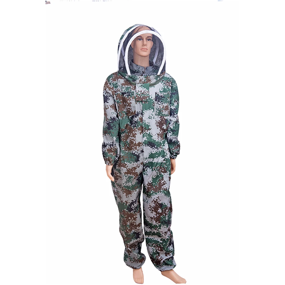 1 set Beekeeping Suit Beekeepe Clothing Beehive Equipment Camouflage Breathable Anti Bee Coverall Professional Apiculture Toolso Beekeeping Suit Beekeeping Clothing