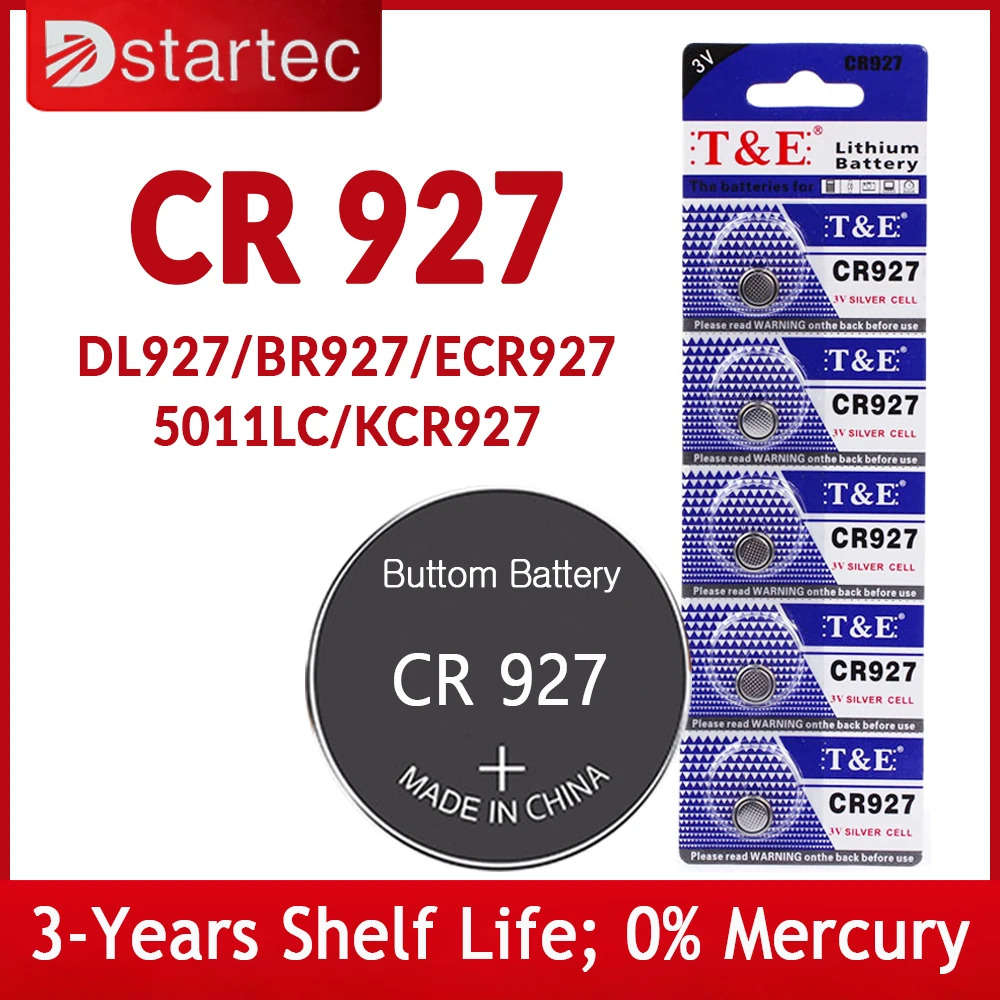 NEW-5PCS-25PCS-3V-CR927-Lithium-Button-Battery-BR927-ECR927-LM927 ...