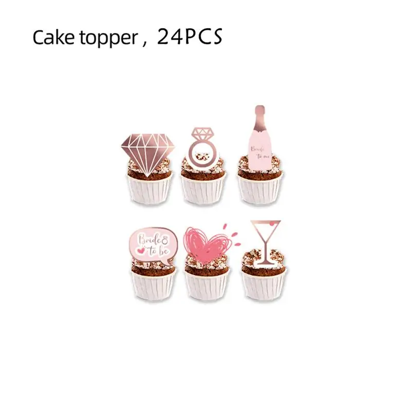 24pcs cake toppers