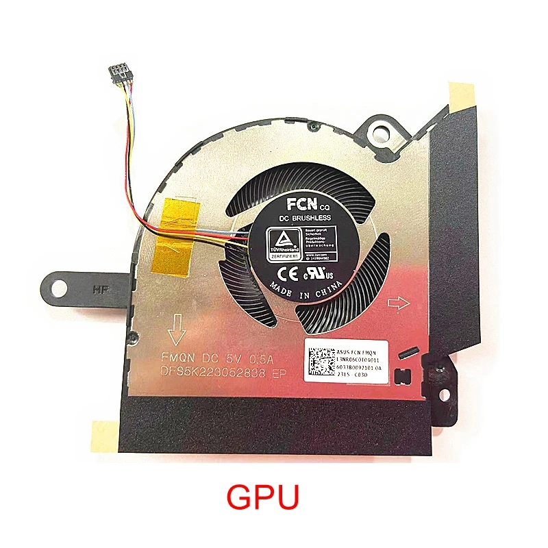 Ventilador de Refrigeração da Cpu do Portátil para Asus Rog Fluxo X13 Gv301 Gv301r Gv301q Gv301qc Gv301qe Gv301qh Refrigerador do Radiador Dc5v 0.5a Novo - Imagem 4