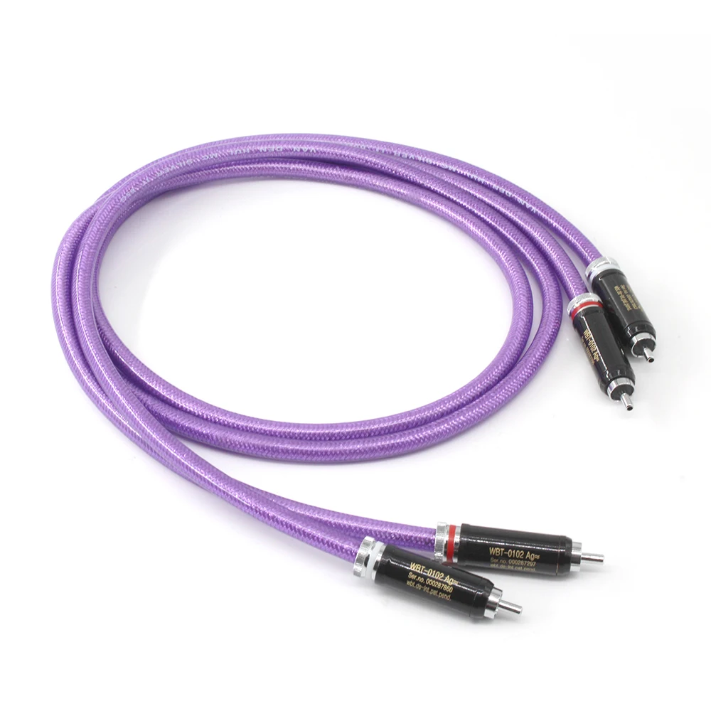 Coppia Van Den Hul Mc Silver It 65G Cavo Rca Con Spina Wbt Rca