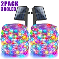 Guirlande lumineuse solaire LED, imperméable, pour l'extérieur, décoration de jardin, féerique de noël 1