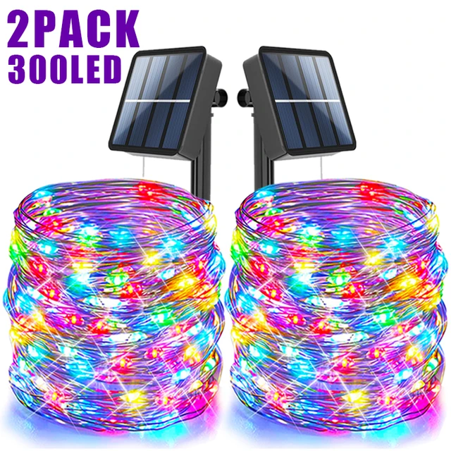 Guirlande lumineuse solaire LED, imperméable, pour l'extérieur, décoration de jardin, féerique de noël 1