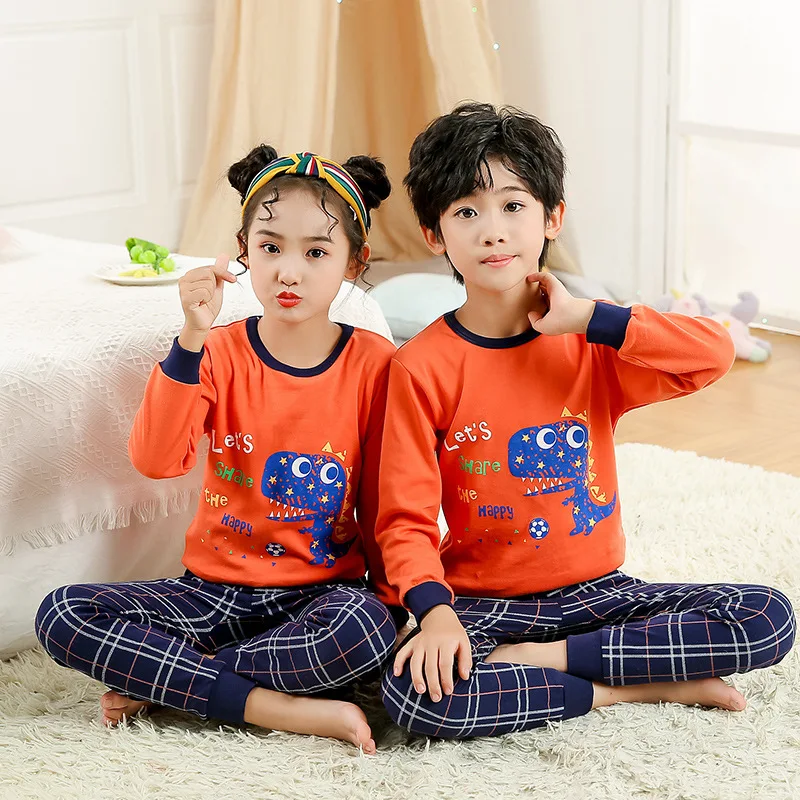 2022 Children Autumn Pajamas Clothing Set Boys & girls Cartoon Sleepwear  Suit Sets Christmas Pyjamas Kids enfant Baby Clothes|Pajama Sets| -  AliExpress