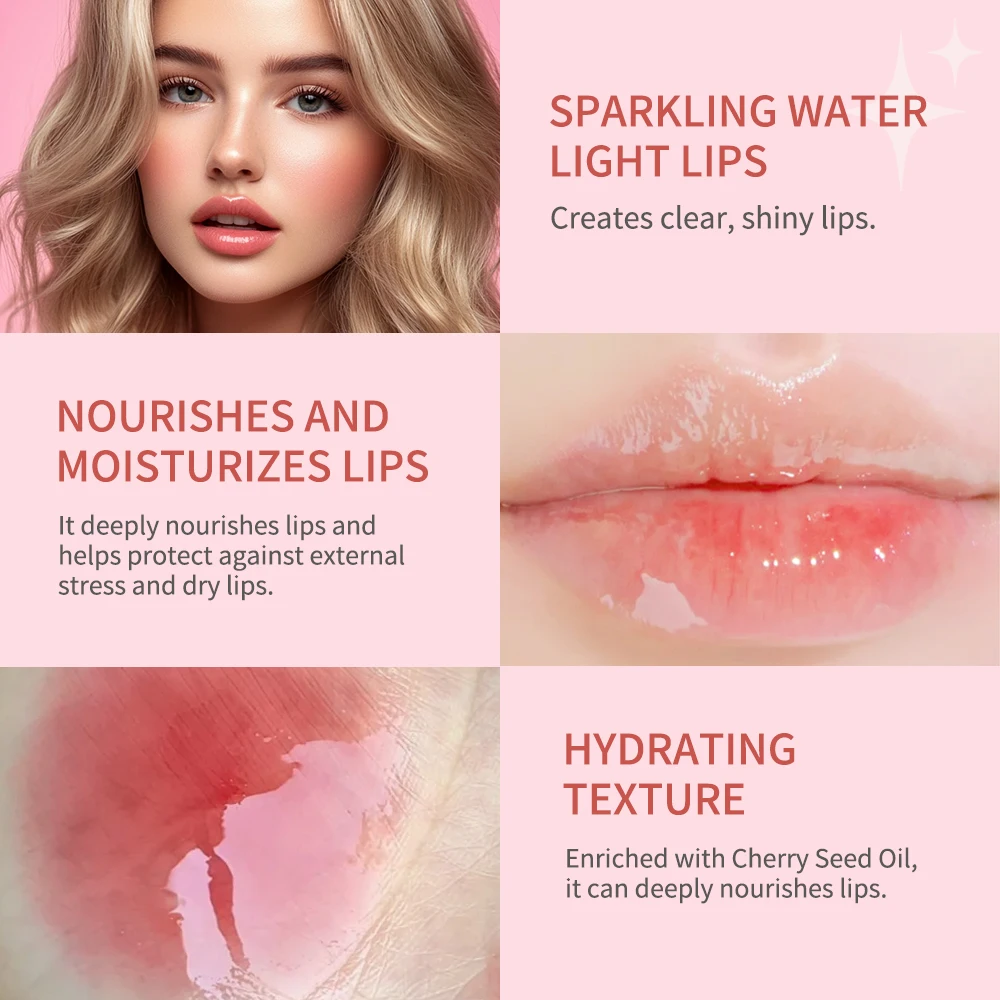 Lip Glow Oil Jelly Lip Gloss Set Long Lasting Permanent Lipstick Woman Tint for Lips Stick Lipgloss Glosses Stain lip gloss,lip makeup,lip tint,lip oil,lip stain
