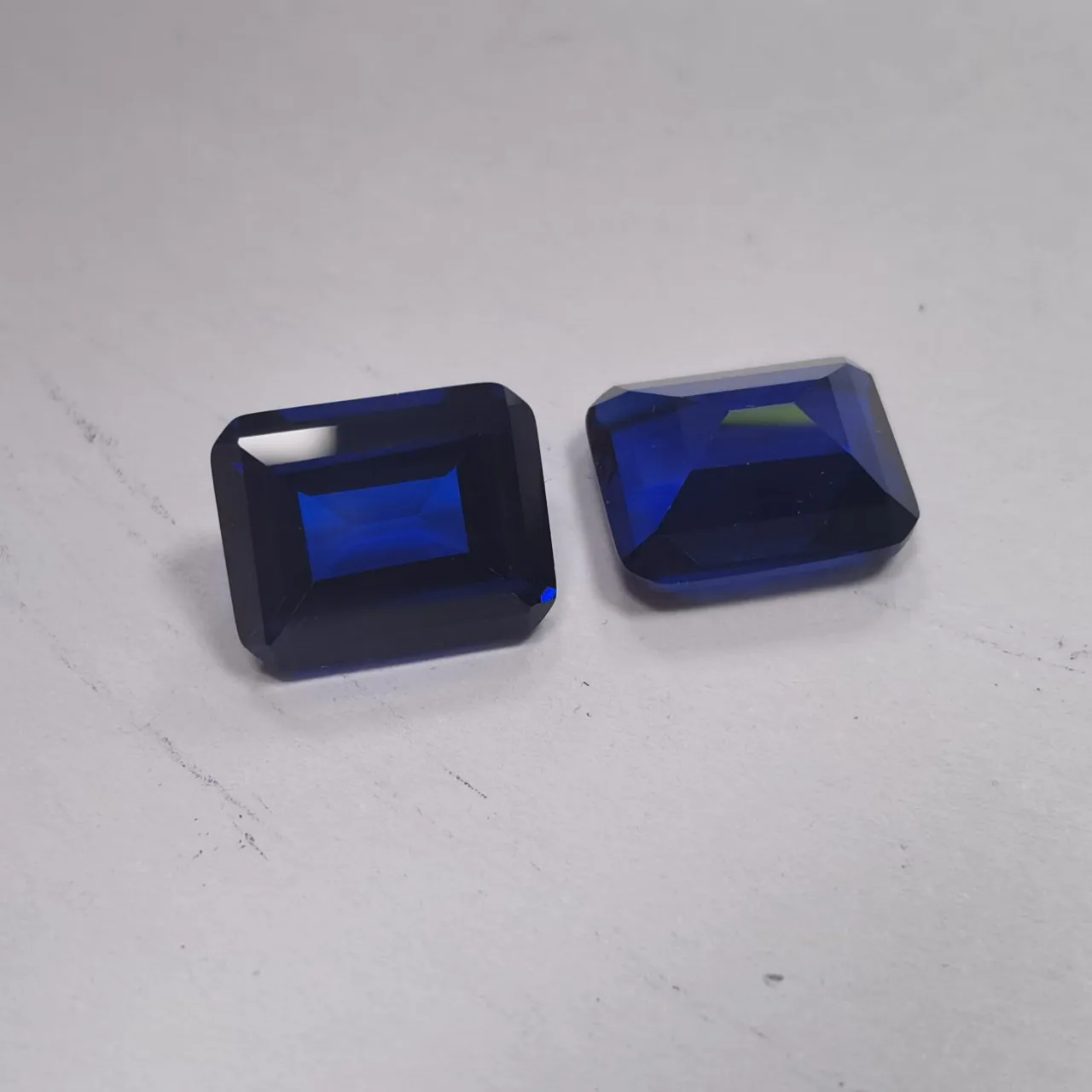Pretty Sapphire Emerald Cut Large Size 15×20mm 20.0ct For Jewelry Making VVS  Loose Gemstone Passed Test Gems