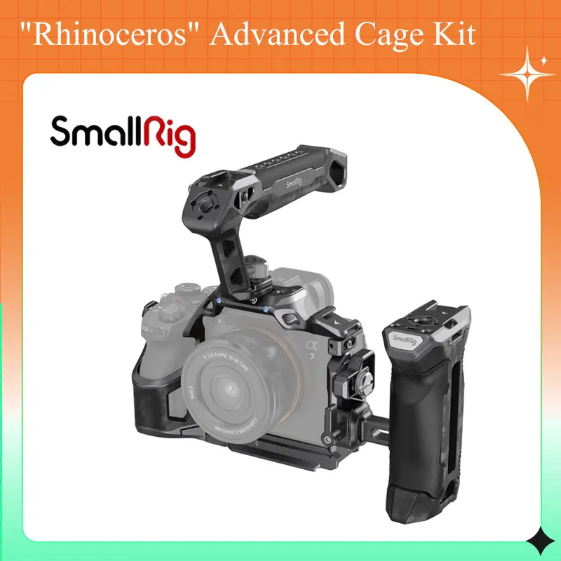 Smallrig "Rhinoceros" Advanced Camera Cage Kit Per Sony Alpha 7R V Alpha 7 Iv Alpha 7S Iii Accessori Per Fotocamere 3710