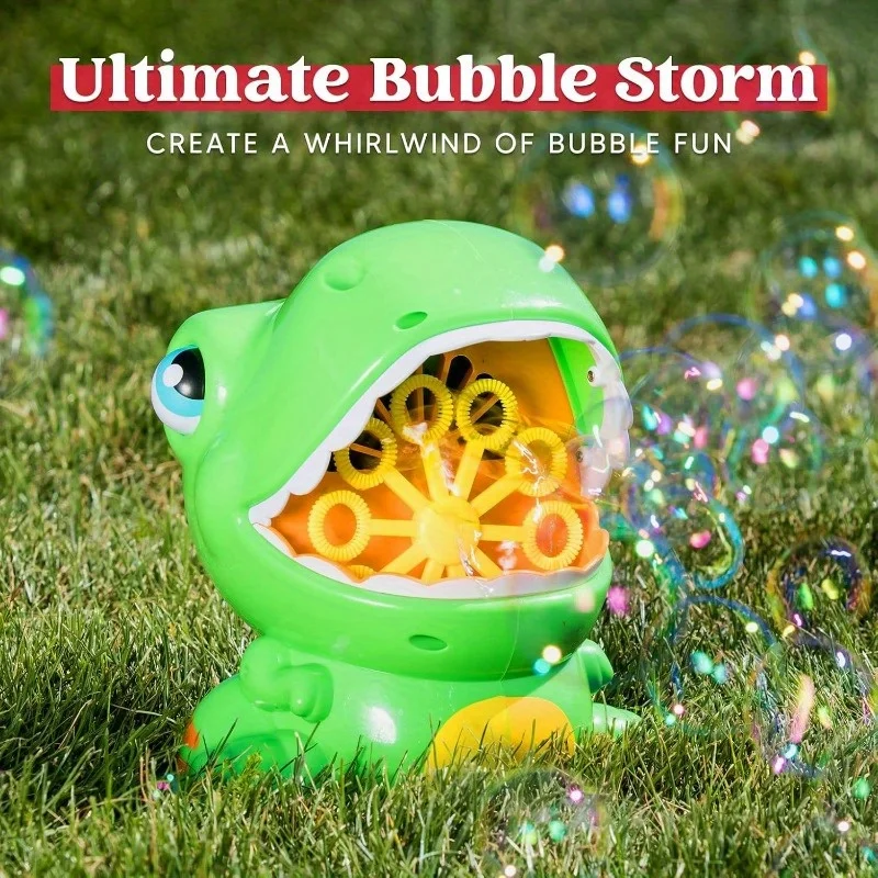 Dinosaur Bubble Machine Gun For Kids Outdoor Summer Toy Gift_voghion.com