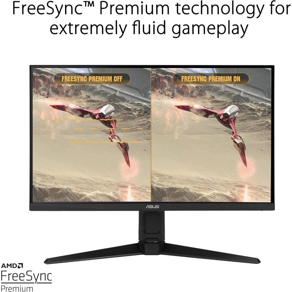 TUF Gaming VG279QL1A 27” HDR Gaming Monitor, 1080P Full HD, 165Hz (Supports 144Hz), IPS, 1ms, FreeSync Premium, 5