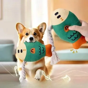 Nuovo giocattolo realistico per cani con pesci fathead per digringere i denti, pulire i denti, prodotti per l'autodintrattenimento e l'ernia per animali domestici