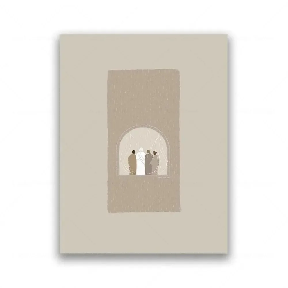 Divine Grace: Modern Christian Wall Art Canvas Print