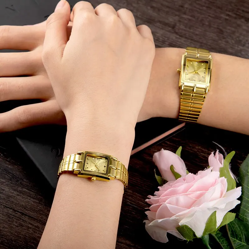 LIEBIG Luxury Stainless Steel Bracelet Quartz Watches Male Ladies Clock Fashion Golden Wristwatches Mens Women Relogio Masculino 4