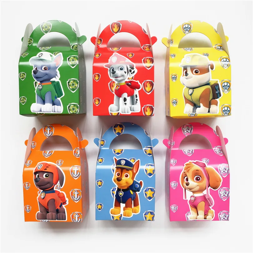Vendita Calda Paw Patrol Scatola Di Caramelle Tridimensionale Cane Cute Party Gift Box Party Essential Dim Sum Box Confezione Regalo Per Gli Amici