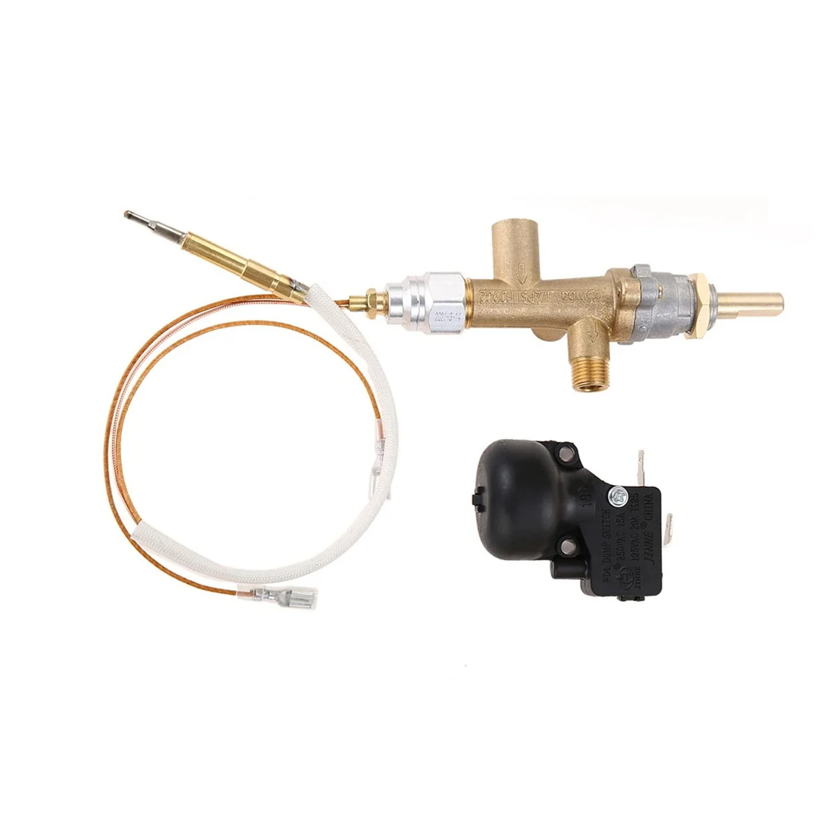 Gas Patio Heater Control Valve Thermocouple Sensor Dump Switch Knob Propane Lpg Fire Pit Control Safety Pilot Port Set DY