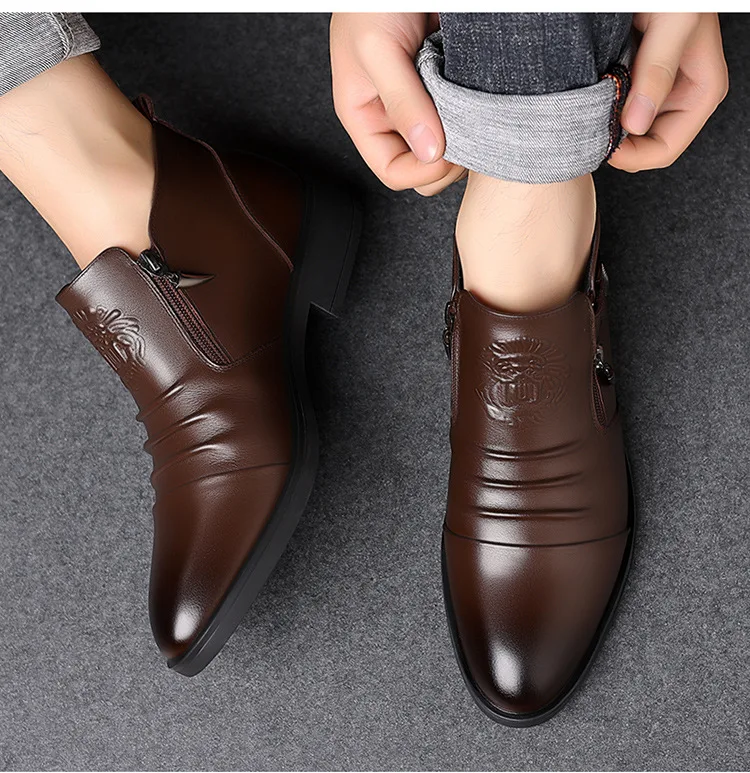 chinese dress ladies Cesare Paciotti Luxury Italian Men's Designer Shoes Nappa Rete Black Leather Boots (CPM2528) Black / 8.5 US main image 0
