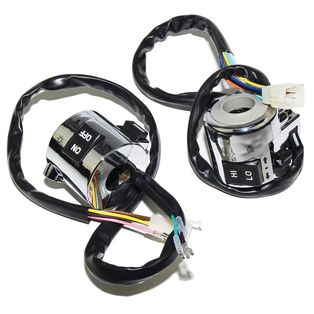 

Motorcycle Handlebar Switch Control Button for Turn Signal Headlight Horn 25mm Universal