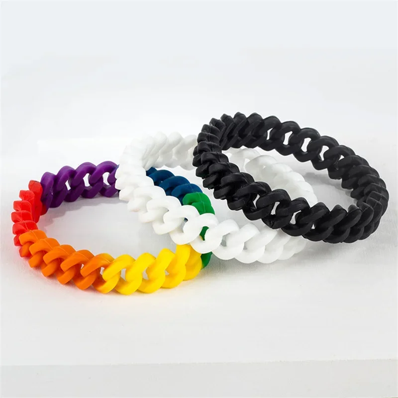 Braccialetti In Silicone Sportivi Unisex - Moda Semplice, Regalo, Morbidi E Resistenti